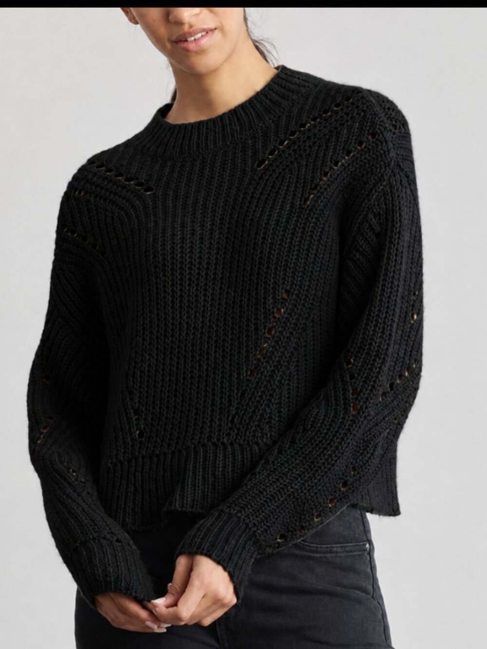 NWT Elizabeth and James Black Sweater Small